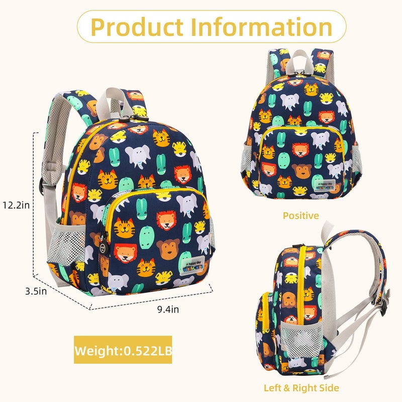 willikiva 3D Dinosaur Backpack Toddler Backpacks for Boys and Girls Kids Backpack Waterproof Preschool Safety Harness Leash (Grey) - Image 3